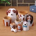 thumbnail image 3 of 5 unids/set perro ruso anidando muñecas madera Matryoshka muñeca manualidades juguetes marrón Ndcxsfigh Nuevos Originales, 3 of 8