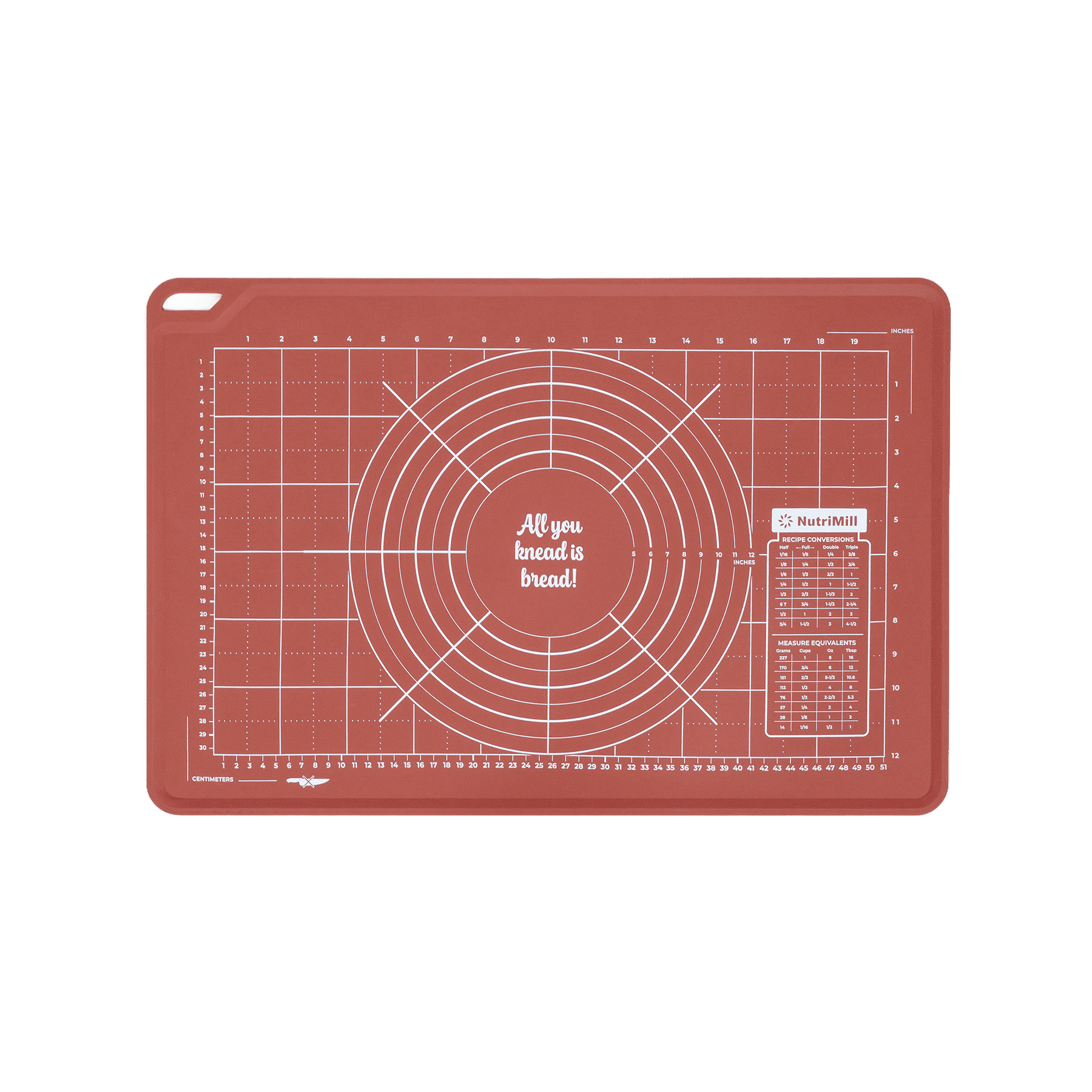 NutriMill Silicone Dough Mat - Small 16" x 24"