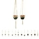 thumbnail image 5 of Colgador de plantas de macramé blanco trenzado bohemio hecho a mano, soportes para macetas, cesta colgante, jardín, decoración del hogar kenally JJ18380-12, 5 of 6