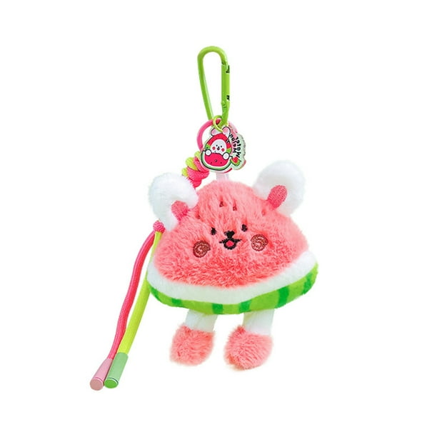 Llavero con forma de conejito de sandía con forma de animal de peluche