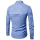 thumbnail image 4 of Blusa y camisa de manga larga con cuello vuelto para hombre, blusa informal lisa de manga larga con botones y bolsillo, camisa de solapa tejida para hombre, 4 of 4