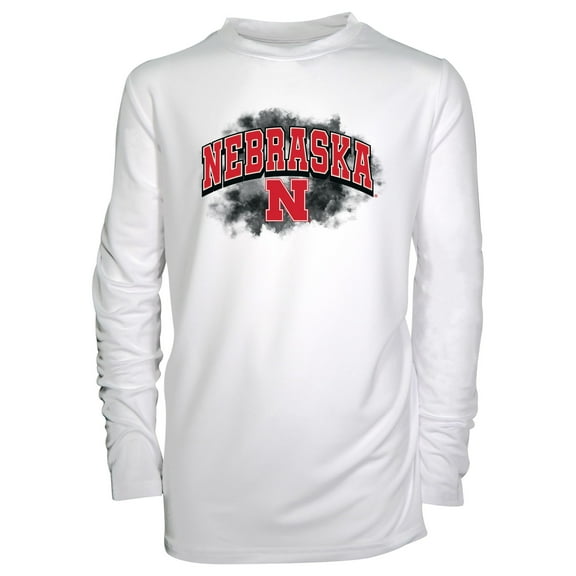 Toddler Garb White Nebraska Huskers Jesse Long Sleeve Sun Shirt