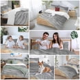 thumbnail image 5 of 3 Piece Grey Ombre Coastal Duvet Cover Set Queen Size,Microfiber Comforter/Quilt Cover with Corner Ties and 2 Pillowcases,Summer Nautical Beach Ocean Seaside All Season Bedding with Zipper Closure, 5 of 8