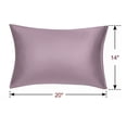thumbnail image 5 of PiccoCasa 2 Pcs Satin Pillowcase Zippered Silky Sateen, Non-Standard Mauve, 5 of 7