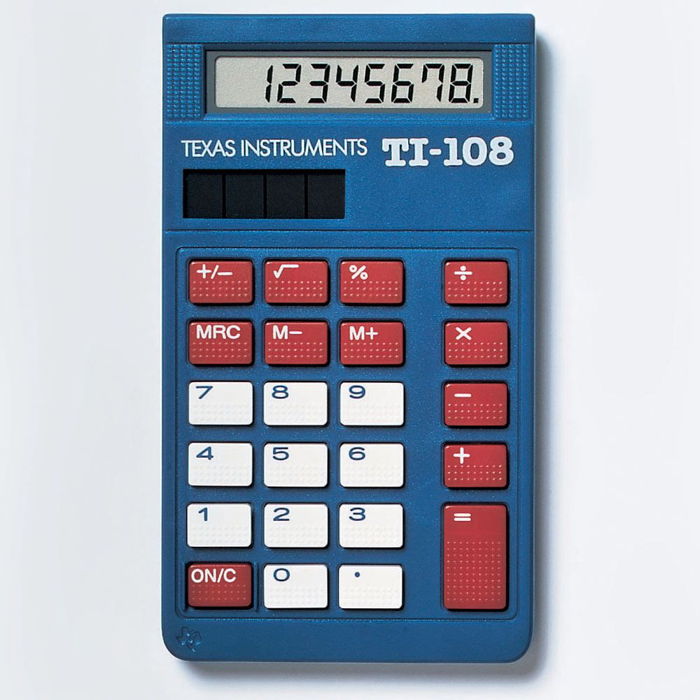 Ti 108 Calculator Basic 6 Function Calculator Walmart