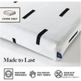 thumbnail image 2 of Pets Dog Bed Cover / Washable & Durable Replacement Dog Bed Cover / DIY Eco-Friendly Dog Bed Cover / Stuffable Dog Bed Cover / Cover (Medium, White Rain), 2 of 2