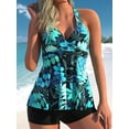 thumbnail image 2 of BUTYKENNI Women's Plus Size Swimsuits Tummy Control Tankini Bathinig Suits for Women Two Piece Swimwear with Shorts, 2 of 4