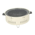 thumbnail image 2 of Portable Charcoal Grill Round Fire Tabletop Stove for Picnic BBQ Cooking, 2 of 9