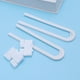 thumbnail image 4 of Paquete de 4 pestillos de seguridad para armarios infantiles, cerradura en forma de U para puertas de cocina y armarios., 4 of 6