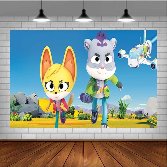 Creature Cases Themed Birthday Backdrop Banner - Hanging Wall Decor Tapestry for Party Celebrations
