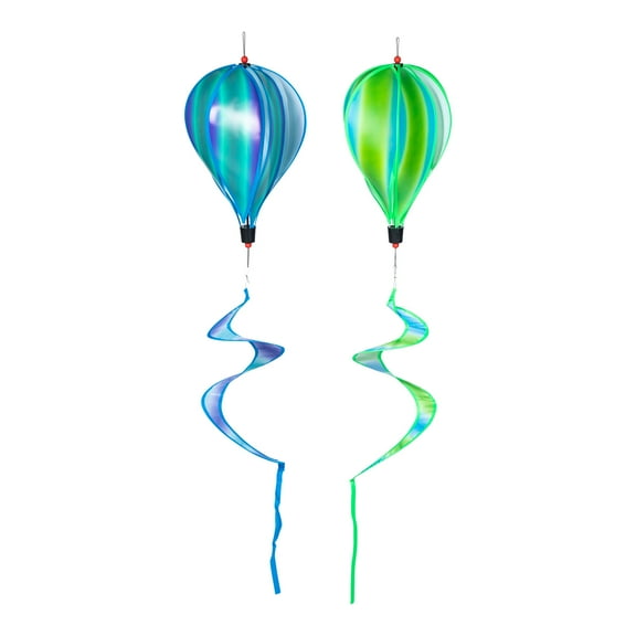 CRAFTHROU 2Pcs Hot Air Balloon for Home Interior 12.0*9.8*9.8in