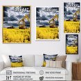 thumbnail image 4 of Designart "Meadow With Green And Yellow Oil Drilling Rig I" Oil Rigs / Fields Wall Art Prints, 4 of 7