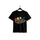 thumbnail image 1 of Camiseta gráfica de videojuegos amarilla vibrante para hombre, talla grande, cuello redondo elástico, ligera, informal, de verano, con diseño de píxeles para adultos., 1 of 6