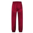 thumbnail image 3 of YLSDY Fashion Mens Patchwork Athletic Track Pants Casual Outdoor Running Workout Joggers Pant with Pockets Cinched Sweatpants Wine XL, 3 of 3