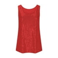 thumbnail image 4 of GERsome Womens Sequin Tank Tops Sleeveless Scoop Neck Sparkly Party Camisole Vest S-2XL, 4 of 6