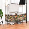 thumbnail image 3 of Yayeee Foldable Storage Basket for Shelves with Handles Waterproof Cloth Bins, Colorful Mushroom, 3 of 7