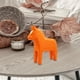 thumbnail image 5 of Figura de caballo Dala sueco, escultura animal, artesanía, adorno de escritorio nórdico Naranja, 5 of 9
