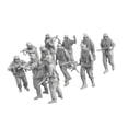 thumbnail image 3 of Kit de 11 piezas de modelos de soldados alemanes a escala 1:64, sin pintar, diseño de diorama artístico para juegos, decoración de casas de muñecas y, 3 of 8