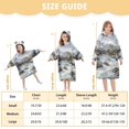 thumbnail image 4 of FORMRS Wearable Blanket Hoodie with Sleeves for Kids Cozy Flannel Sweatshirt, River and Mountains, 4 of 7
