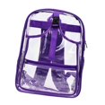 thumbnail image 1 of Mochila de tenis de estadio, unisex, ligera, de PVC, transparente Púrpura, 1 of 9