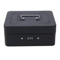 thumbnail image 1 of EeaseCA Cash Box with Combination Lock Thicken Durable Cash Box Safety Box Cash Store Cashier Box (Size M, Black), 1 of 9