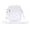 White, variant on Transparent Jelly Backpack, Single Shoulder PVC Clear Bag for Sports Travel Gym - Portable Stadium Approved Clear Wallet with PVC Buckle Handle (Yellow)