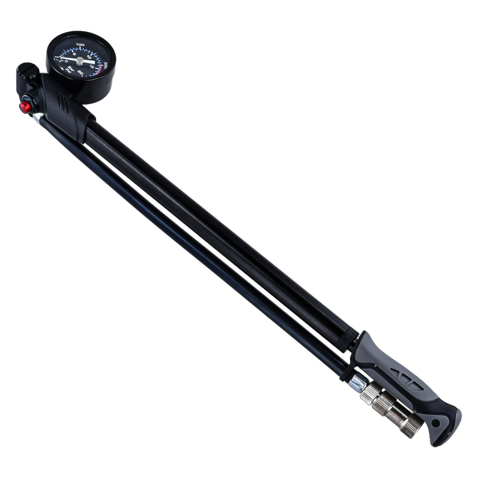 Pompe À Air De Vélo 120Psi Avec Support De Cadre De Jauge Pompe À Air Pompe À Air De Vélo 120Psi Avec Support De Cadre De Jauge Pompe À Air