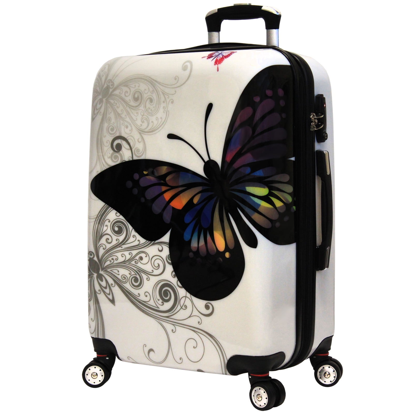 walmart butterfly luggage