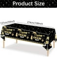 thumbnail image 3 of Getwin Household Antependium,Pe Plastic Black and Gold Tablecloth,2025 New Graduation Season Theme Tablecloth Disposable Pe Plastic Tablecloth Tablecloth, 3 of 6