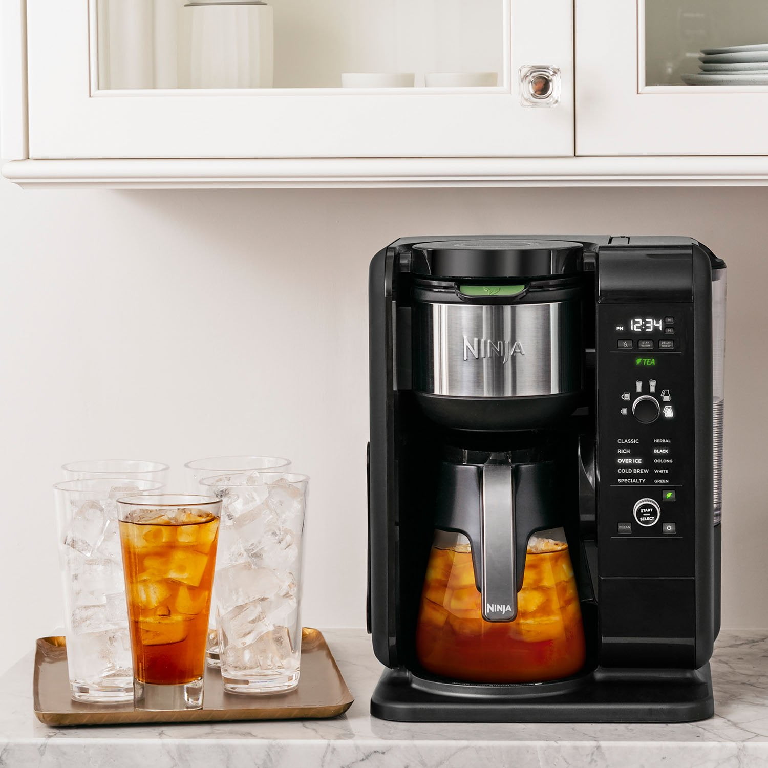 SharkNinja Hot and Cold Brewed System, Auto-iQ Tea and Coffee Maker with 6  Brew Sizes, 5 Brew Styles, Coffee/Tea Baskets : : Home