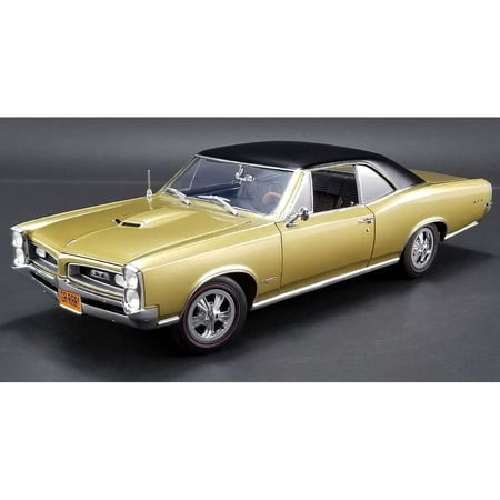 1966 Pontiac Bonneville - 1966 Pontiac GTO Tiger Gold Limited Edition to 460 pieces Worldwide 1/18 Diecast Model Car by Acme
