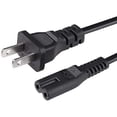 thumbnail image 3 of axGear 2-Prong 2 Port 8 Type End 1.2m/4Feet US AC Power Cord Outlet Socket Plug Cable, 3 of 5