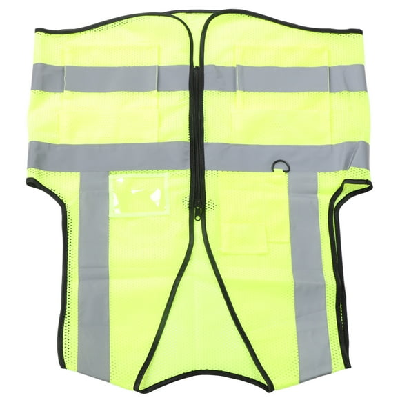 Working Vest, Security Vest Multi Pockets Easy Wearing Reflective For Parking Lot Attendant For Fog