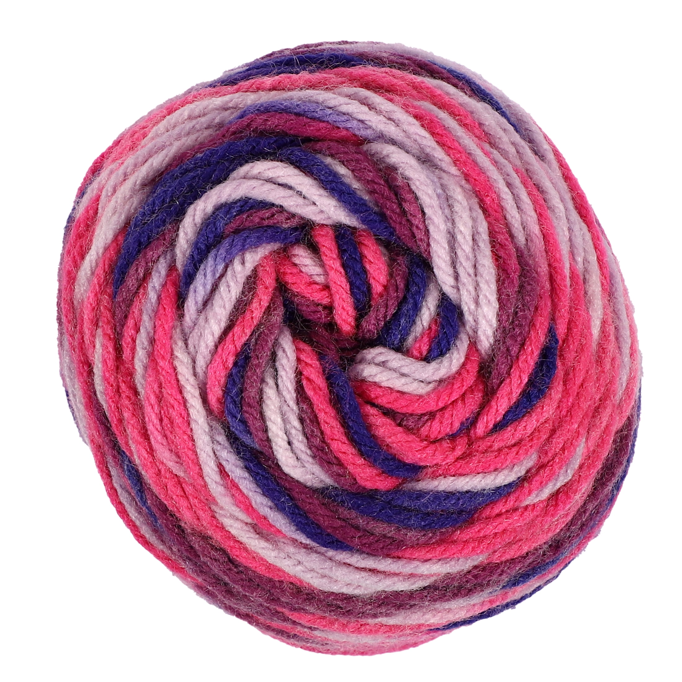 Mainstays 100% Acrylic 4 Medium Acrylic Yarn, Pink Multi 5oz/142g, 285  Yards 