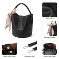 thumbnail image 6 of FALAN MULE Small Crossbody Bag for Women Vegan Leather Mini Bucket Handbags Shoulder Purse, 6 of 6