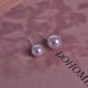 thumbnail image 5 of Pendientes de perlas de resina plástica, pendientes de mujer, conjunto de joyería de puesto, concha redonda, 5 of 5