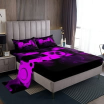 Erosebridal Youth Gaming Bed Sheets Set Twin Size, Video Game Hot Pink Gamepad Bedding Sets Twin Size, Gamer Bedroom Decor 3 Pieces