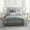 Gray, variant on Salerno 7 Piece Faux Suede Embroidered Comforter Set, Grey - King