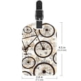 thumbnail image 6 of Square 2Pack PU Leather Retro Bicycle Cruise Luggage Tag with Privacy Cover and Name ID Tag for Travel Handbags Backpacks Luggage Tags, 6 of 6