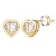 thumbnail image 1 of Aros para mujer, aretes de botón S925, aretes iniciales, hipoalergénicos, regalos, 1 of 2
