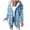 Light Blue, variant on Plaid Fleece Button Up Hoodie Jacket for Women, Relaxed Straight Fit, Everyday Warm Winter Casual Outerwear, 1 Piece, S-3XL, Plus Size Friendly