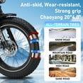thumbnail image 7 of Electric Bike for Adults peak 1000W - 20" Fat Tire, 48V 13Ah Battery, 28MPH, 45-Mile Range, IP65 Waterproof, Front Suspension, LCD Display, Matte Black Retro, 7 of 7