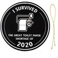 thumbnail image 3 of Adornos para árboles de Navidad 2020, sobreviví, la gran escasez de papel higiénico 2020 Adornos de papel higiénico de 3 ", , para fami, 3 of 7
