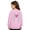 Pink, variant on Girls Tracksuit Pullover Hoodie With Sparkly Wing Design Kids Casual Outfit Printed Crewneck Sweatshirt
