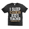 thumbnail image 2 of Mens Funny Joke shirt I Sleep With My Kid's Teacher Shirt Homeschool Dad Shirt Funny Graduation Tee (Large Grey), 2 of 6