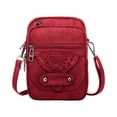 thumbnail image 2 of Stylish Women's Leather Crossbody Bag - Compact Triple Compartment Design with Card Slots, Perfect for Phones & Essentials, 2 of 9