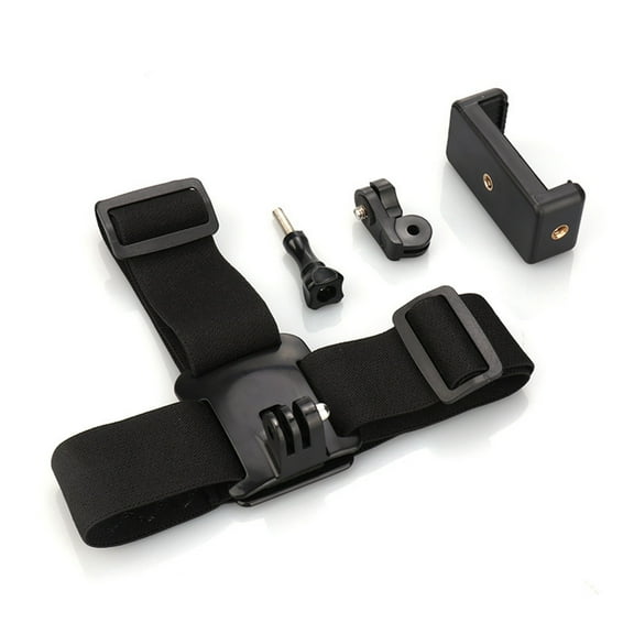 Set of 4 Breathable Headband Phone Mounts Stand Adjustable Phone Clip for First Person View Recording and Action Videos