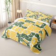 thumbnail image 3 of Homewish Boho Daisy Floral Bed Spread Queen,Aesthetic Art Queen Coverlet Set,Yellow Green,3-Piece, 3 of 7