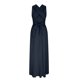 thumbnail image 5 of Puntoco Vestido De Manga Corta Con Cuello En V, Falda Casual De Color Sólido Con Cordones Y Tirantes Con Cuello En V De Primavera Y Verano Para Mujer Negro L, 5 of 9
