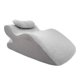 thumbnail image 4 of Almohada ergonómica boca abajo con funda suave y lavable, almohada de masaje para el hogar, almohada en cuña Blanco y gris, 4 of 9